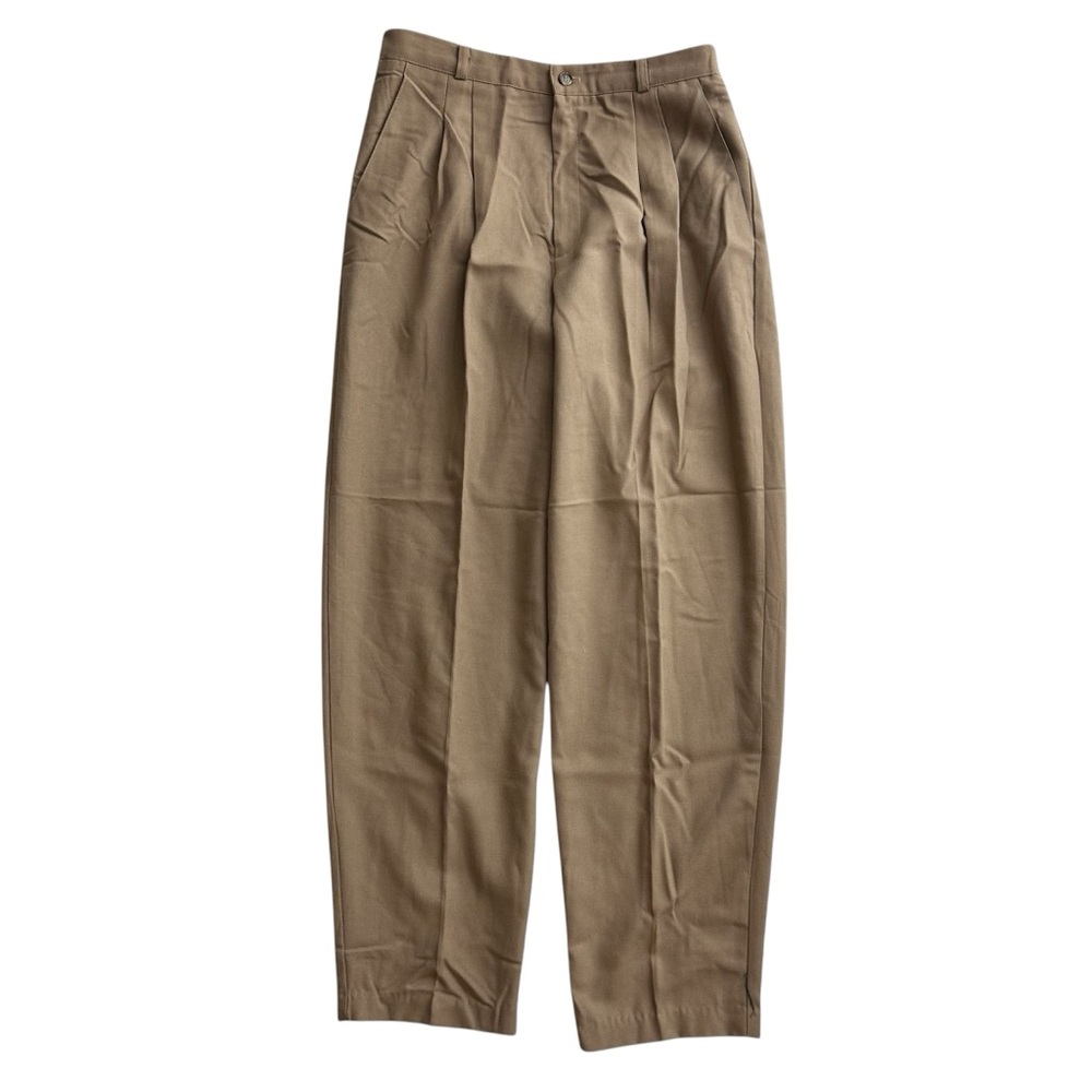 Vtg Diane Richard Women’s High Waist Pleated Brown/Tan Trousers. Size 12